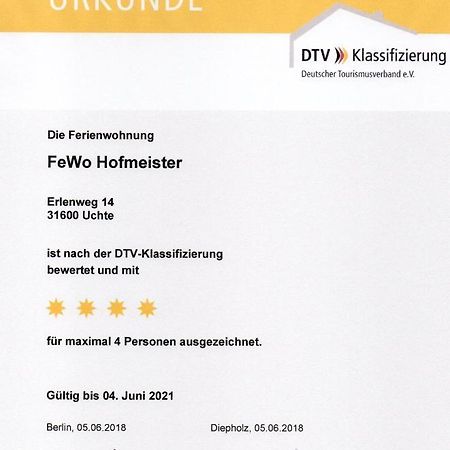 Ferienwohnung Uchte Exterior foto